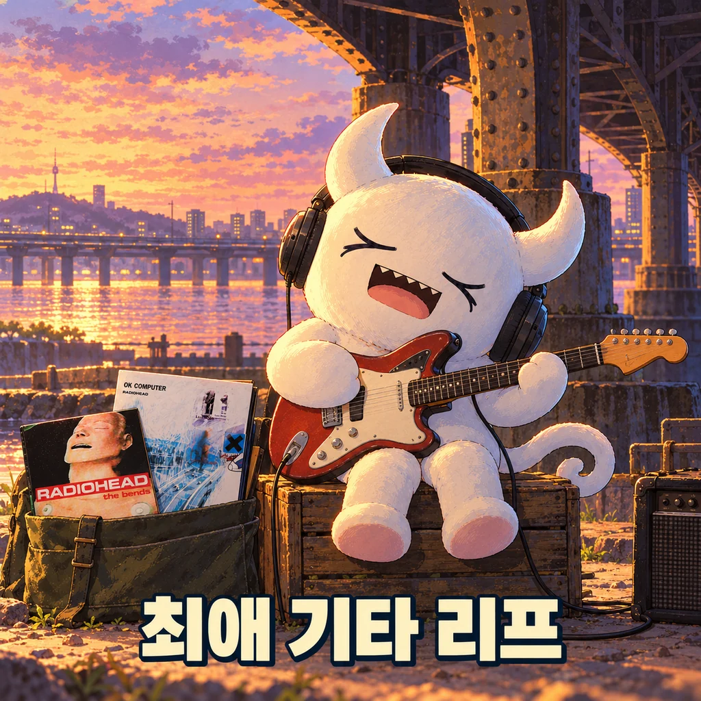 최애 기타 리프 - 철교 아래에서 음악을 듣는 미노타우르스