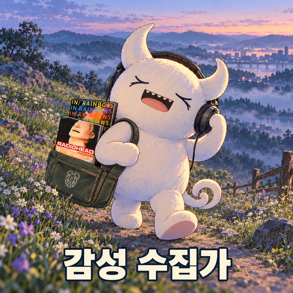 감성 수집가 - 들꽃 언덕에서 음악을 듣는 미노타우르스