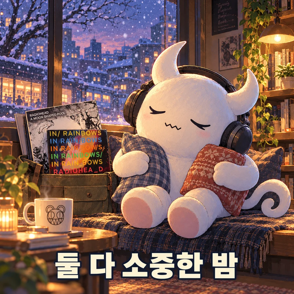 둘 다 소중한 밤 - 겨울 창가에서 음악을 듣는 미노타우르스